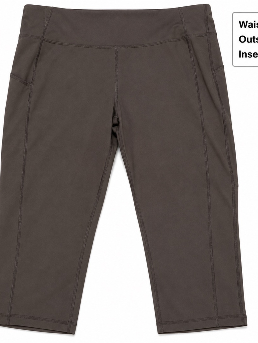 Danskin Now Black Capri Leggings Women’s L 12-14 Stretch Activewear